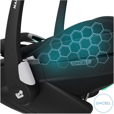 Bebê Conforto Pebble 360° Pro²+ Base FamilyFix 360° Pro Maxi Cosi Essential Black - Proteção contra impactos laterais GCELL
