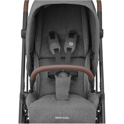 Carrinho de Bebê Maxi-Cosi Leona² Select Grey - Cinto Com Fivela Magnética